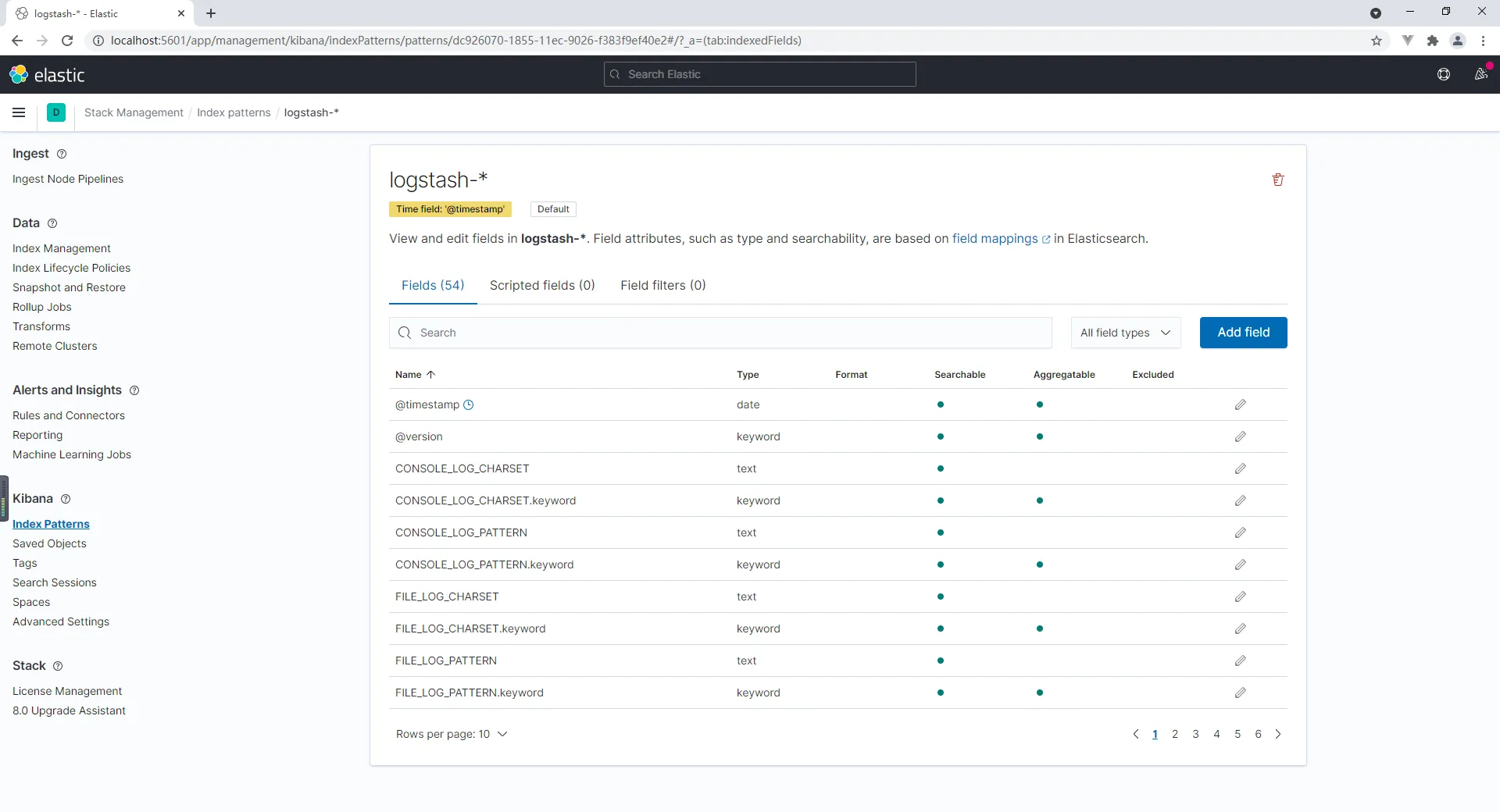 kibana config